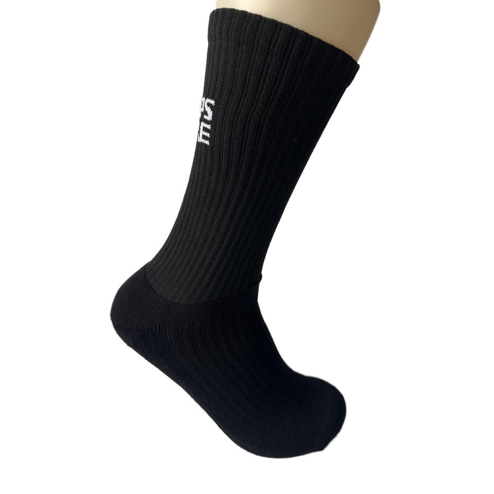 Phillips-Moore Black Tennis Socks
