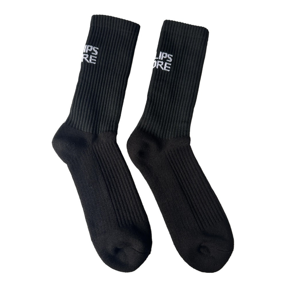 Phillips-Moore Black Tennis Socks