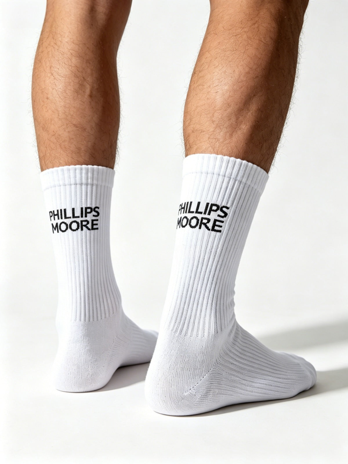 Phillips-Moore Black Tennis Socks