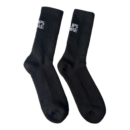 Phillips-Moore Black Tennis Socks
