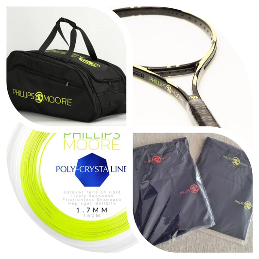 Offering! Summerkit: 2 Rackets + 1 Bag + 1 String reel + 2 Tees